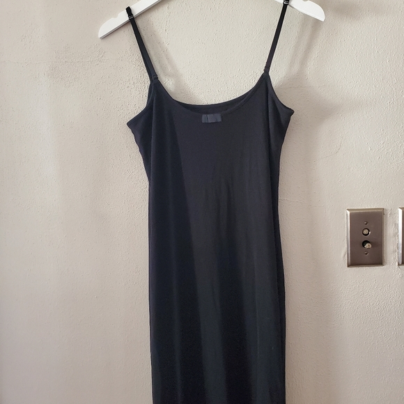 Skims Soft Lounge Long Slip Dress - onyx - Picture 10 of 12